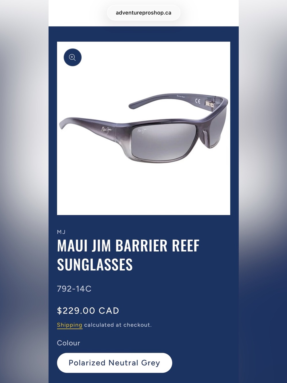 Maui Jim Barrier Reef Polarized Sunglasses - Black Fade/Neutral Grey - 792-14C